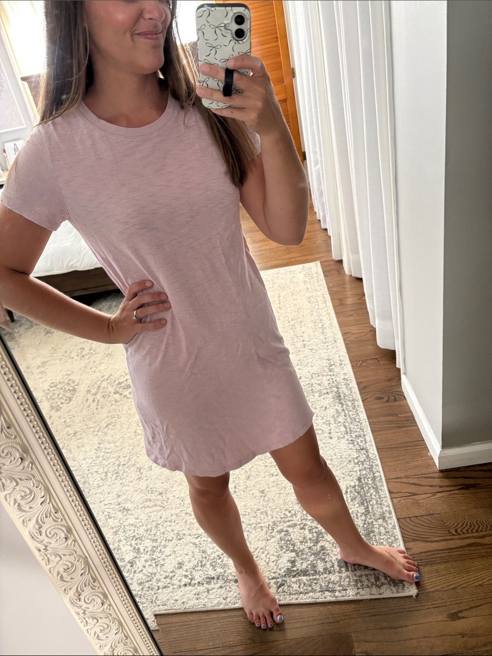 Universal Thread Light Pink T-Shirt Dress